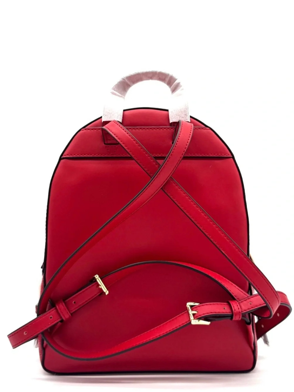 Michael Kors Jaycee Medium Signature Logo Backpack Bright Red